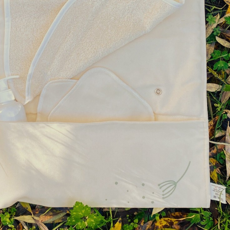 Lot de 2 tapis de rechange en éponge de coton bio pour housse de matelas