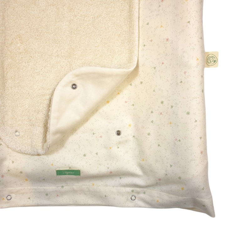 Lot de 2 tapis de rechange en éponge de coton bio pour housse de matelas