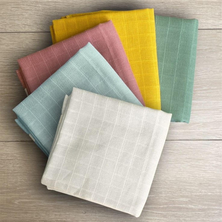 Maxi lange en coton bio - 120 x 120 cm