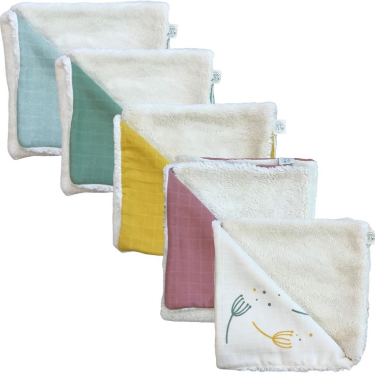 Couverture pour bébé en peluche de coton bio