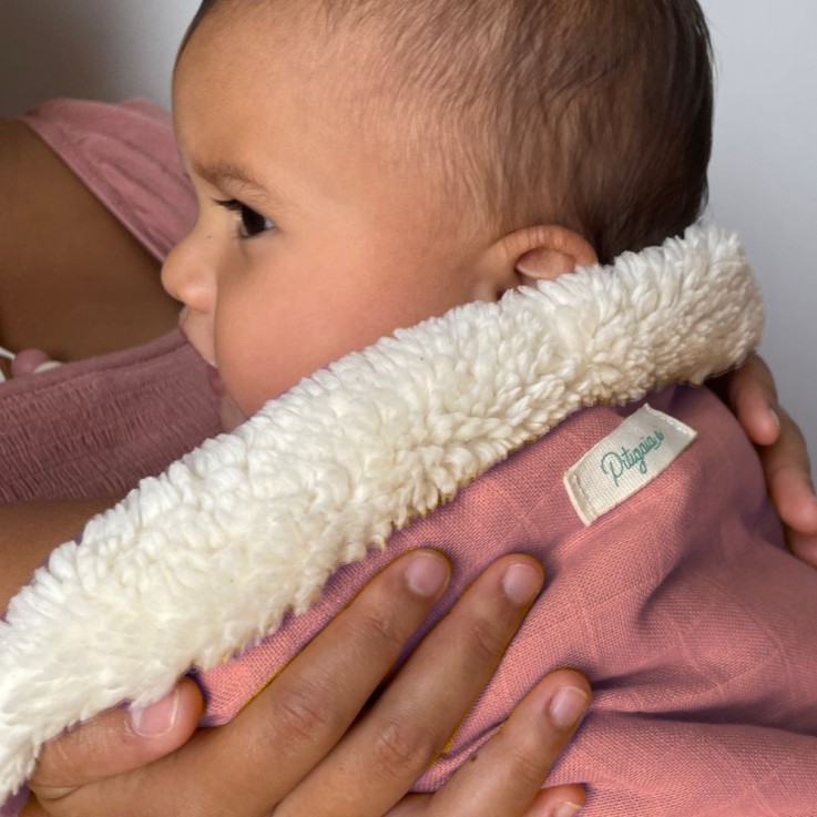 Couverture pour bébé en peluche de coton bio