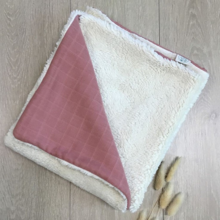 Couverture pour bébé en peluche de coton bio