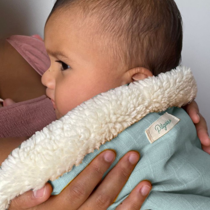 Couverture pour bébé en peluche de coton bio