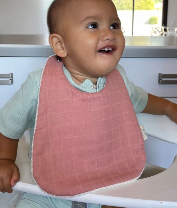 Bavoir bébé en coton bio