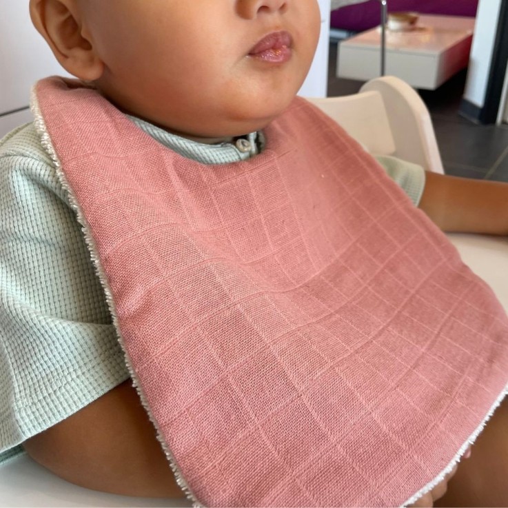 Bavoir bébé en coton bio