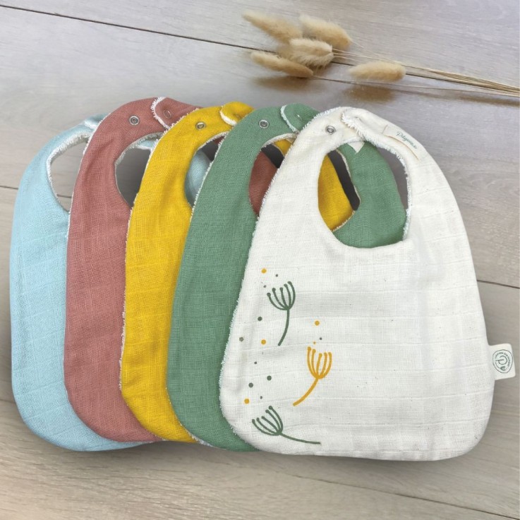 Bavoir bébé en coton bio