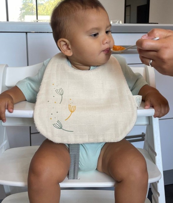 Bavoir bébé en coton bio