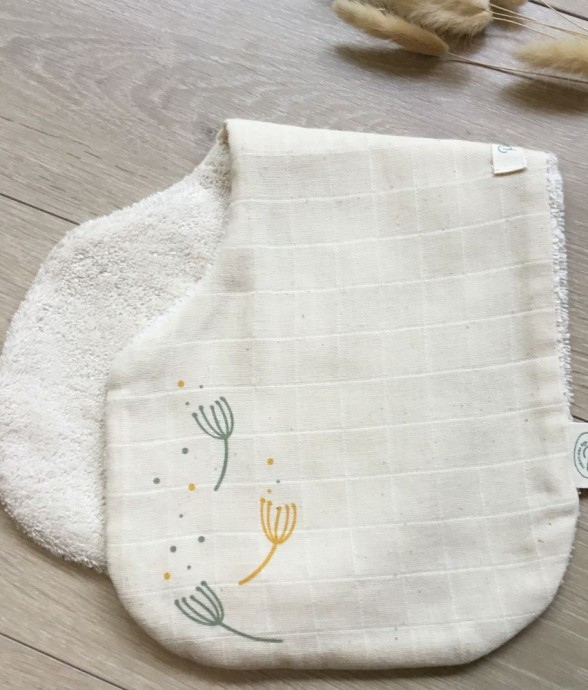 Bavoir d’épaule en coton bio