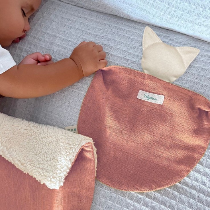 Doudou plat en coton bio