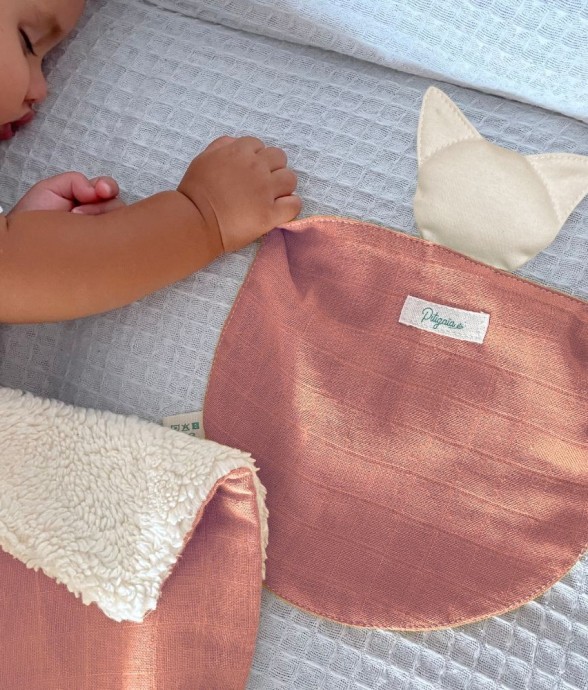 Doudou plat en coton bio