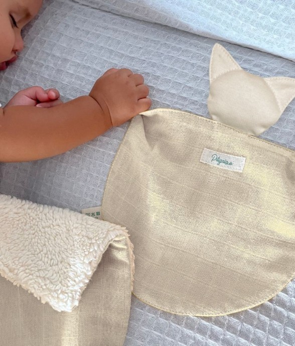 Doudou plat en coton bio