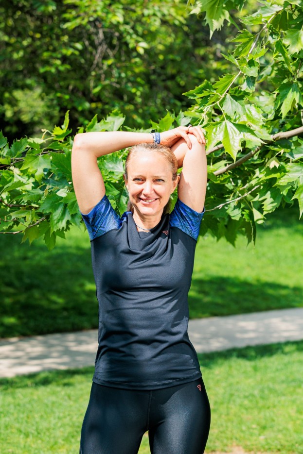 T-shirt sport femme col V Mercure en fibre recyclée