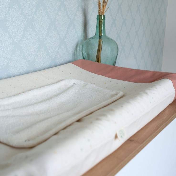 Housse de matelas à langer en coton bio