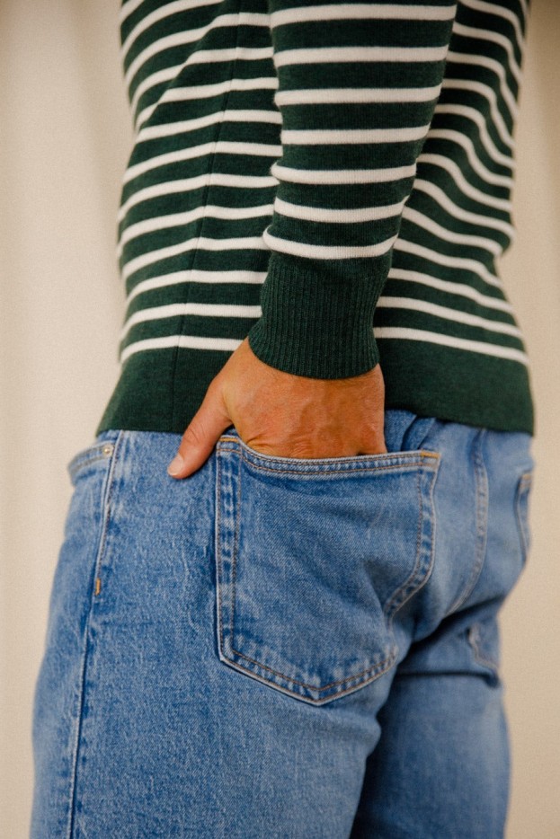 Pull marin rayé Klasel laine mérinos