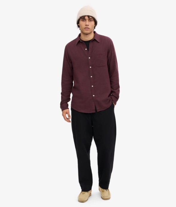 Chemise Flanelle Oxblood Red