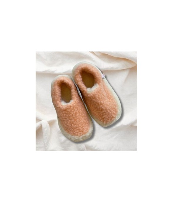 Chaussons fourrés en laine...