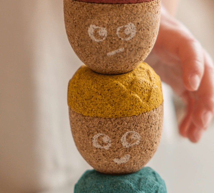 Set des émotions à empiler en liège