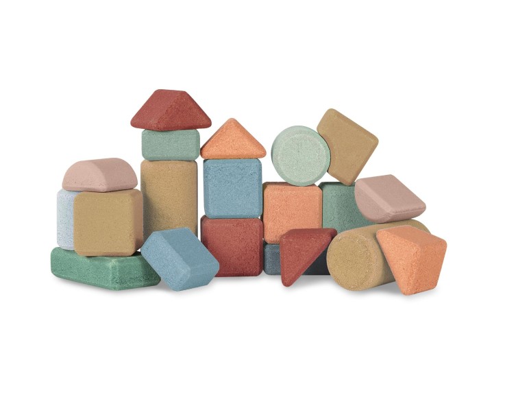 Set de 2 coffrets de 20 blocs de construction en liège