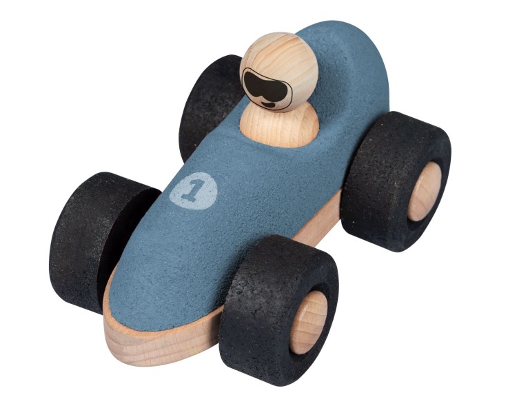 Pack de 2 voitures de course en liège pour bébé