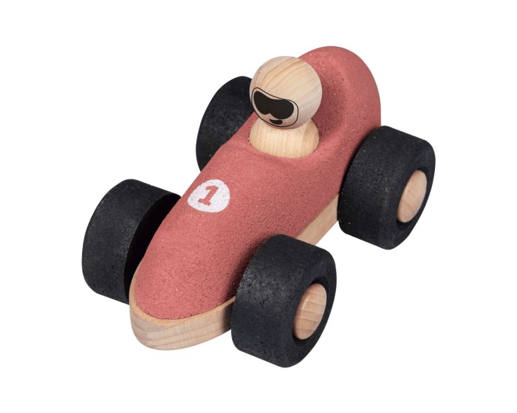 Pack de 2 voitures de course en liège pour bébé