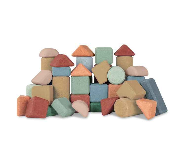 Coffret de blocs de construction en liège - 40 pcs