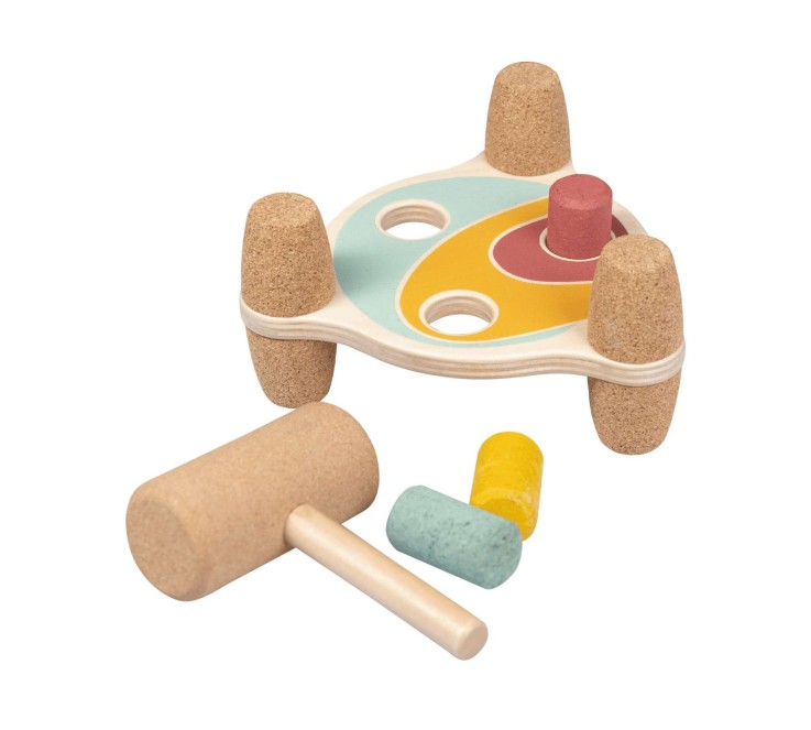 Banc à marteler réversible en liège