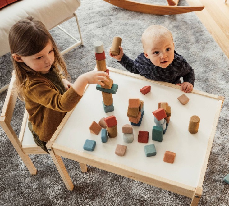 Coffret de blocs de construction en liège - 60 pcs