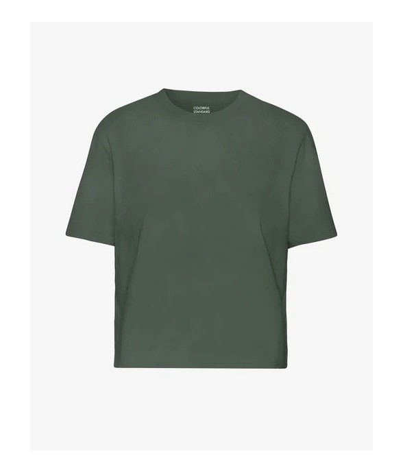 Crop tshirt Boxy en Coton Bio