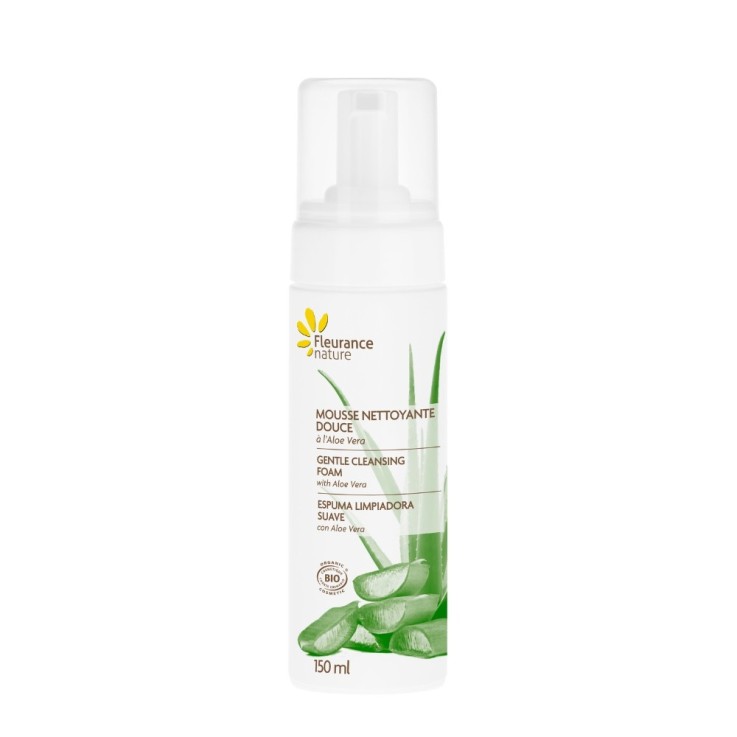 Mousse nettoyante douce à l'Aloe vera (40ml) Bio