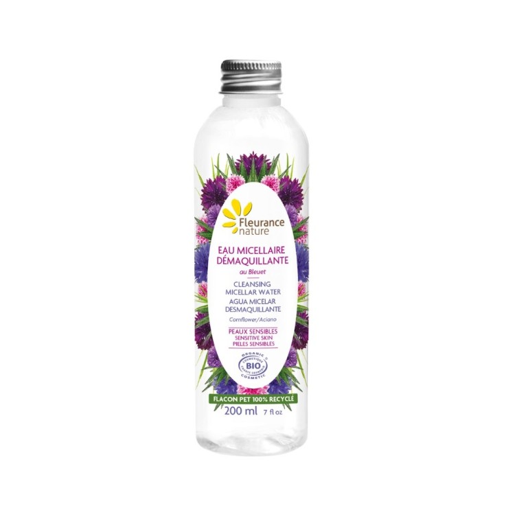 Eau micellaire démaquillante au Bleuet (200ml) Bio