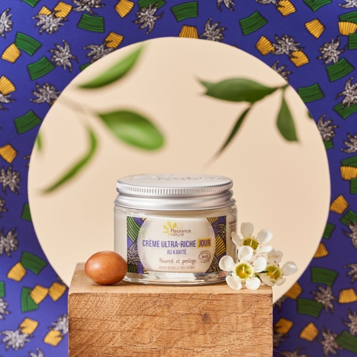 Crème de jour ultra-riche au karité (50ml) Bio
