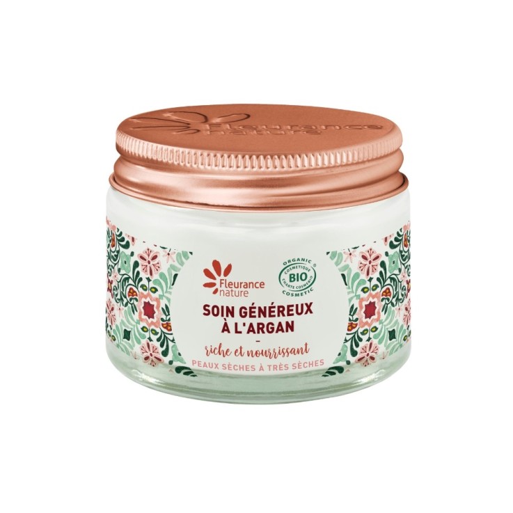 Soin généreux visage à l'argan (50ml) Bio