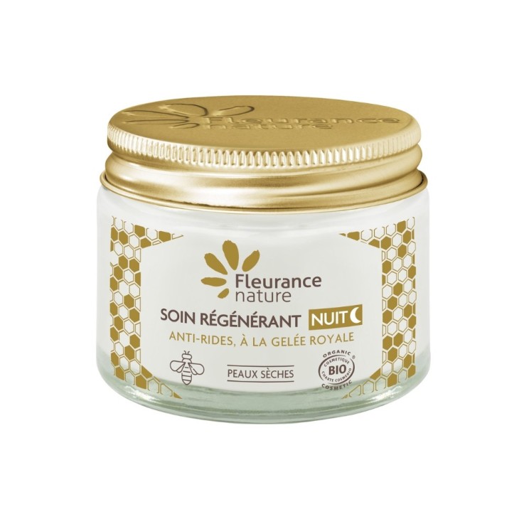 Soin de nuit régénérant à la Gelée Royale (50ml) Bio