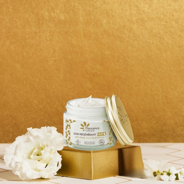 Soin de nuit régénérant à la Gelée Royale (50ml) Bio