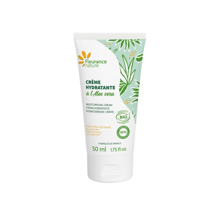 Crème hydratante visage à l'Aloe vera (50ml) Bio