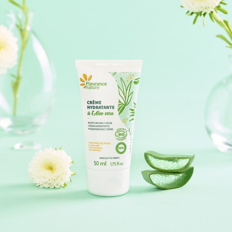 Crème hydratante visage à l'Aloe vera (50ml) Bio