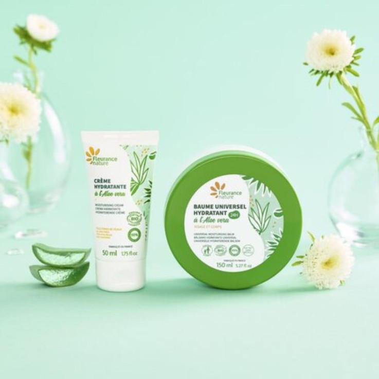 Crème hydratante visage à l'Aloe vera (50ml) Bio