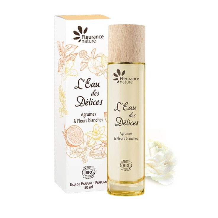 L'Eau des Délices Agrumes & Fleurs blanches (50ml) Bio