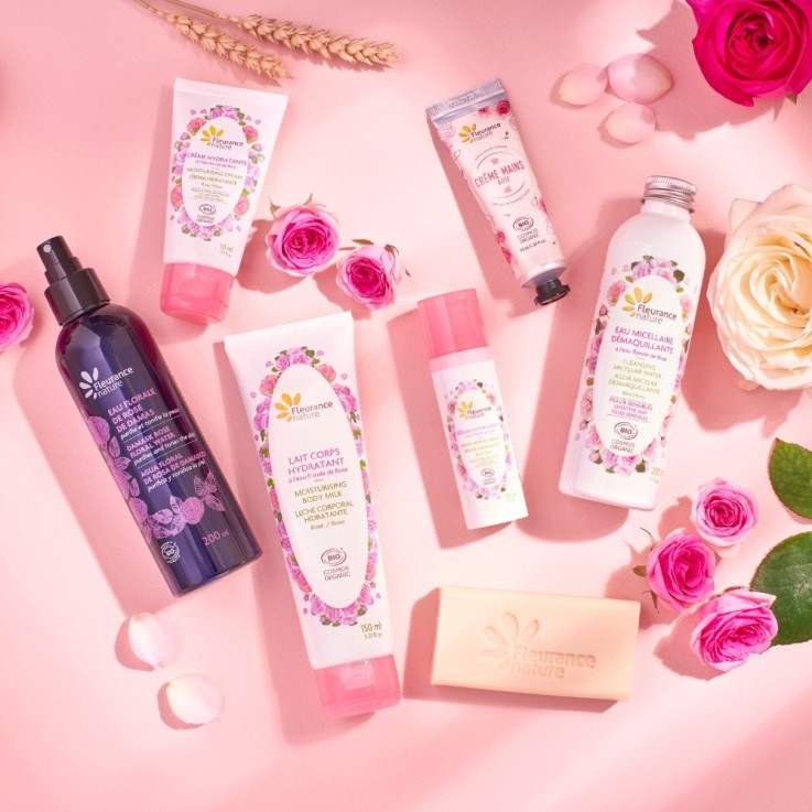 Lait corps hydratant à l'eau florale de Rose (150ml) Bio