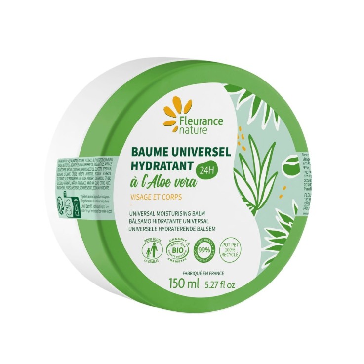 Baume universel hydratant 24h à l'Aloe vera (150ml) Bio