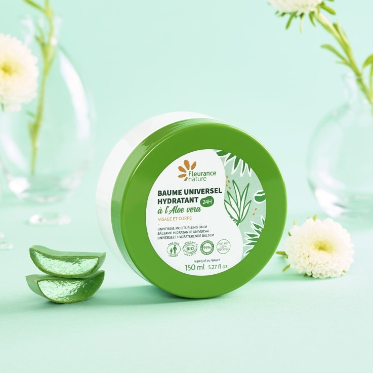 Baume universel hydratant 24h à l'Aloe vera (150ml) Bio
