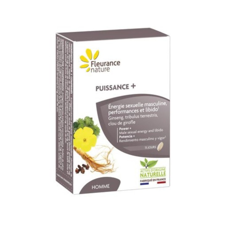 Puissance+ énergie sexuelle masculine (30 comprimés) Vegan