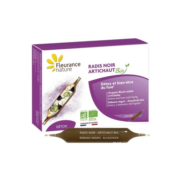 Radis noir artichaut detox (10 ampoules) Bio