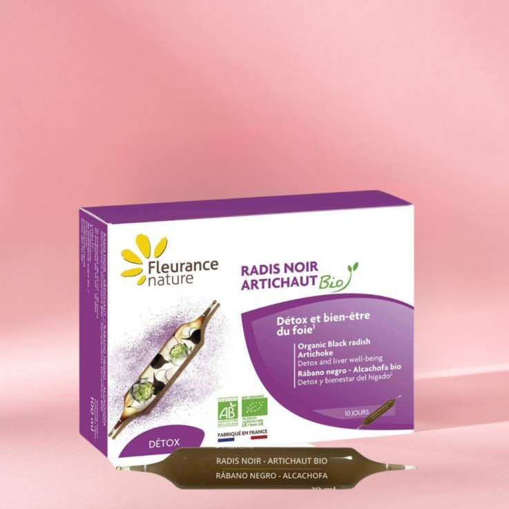 Radis noir artichaut detox (10 ampoules) Bio