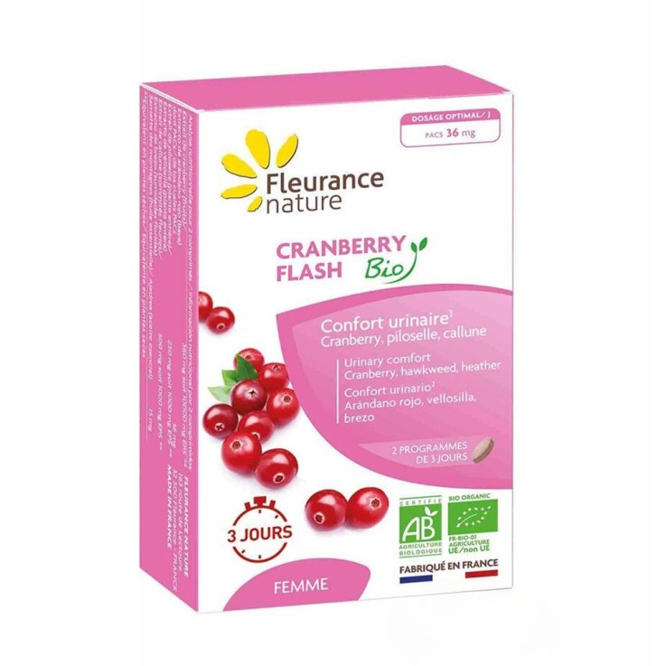 Cramberry flash confort urinaire (14 comprimés) Bio