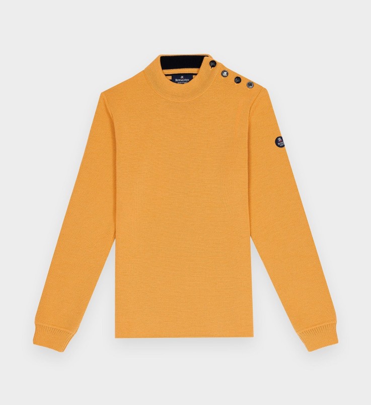 Pull marin uni Adrian laine vierge