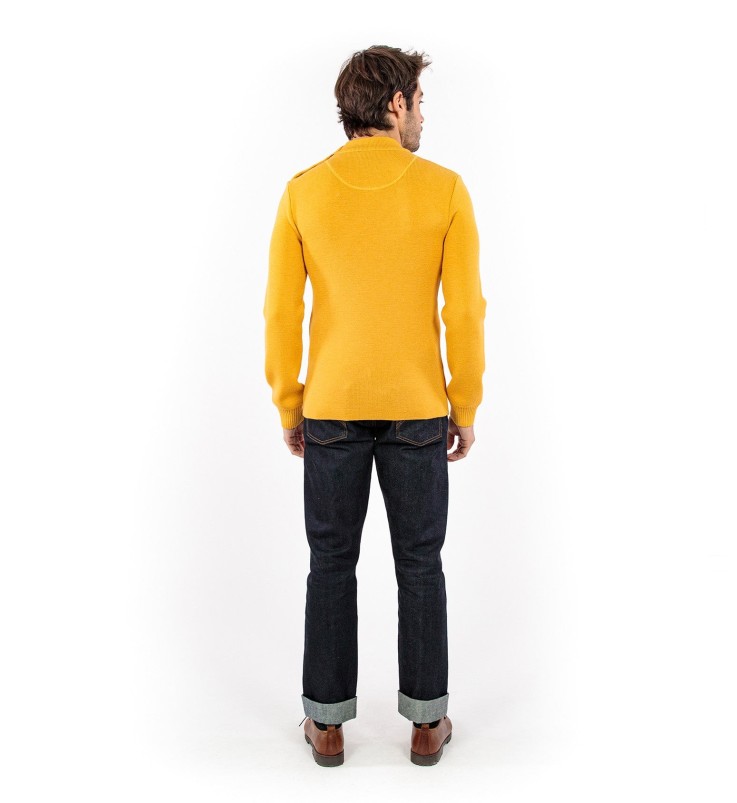 Pull marin uni Adrian laine vierge