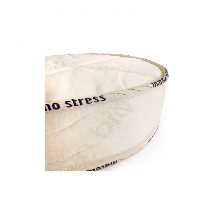 Matelas couffin ovale mousse et coton bio