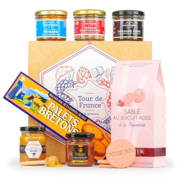 Coffret Tour de France des Saveurs - Coffret cadeau 7 produits