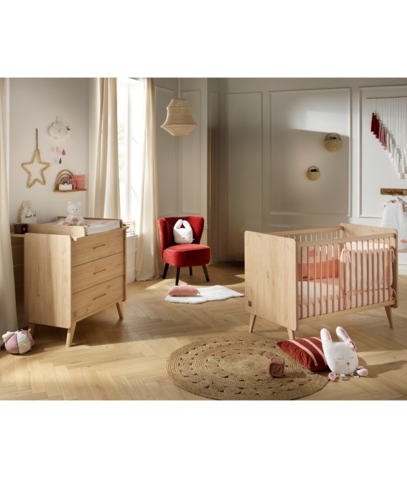Chambre bébé Arty : Lit et...